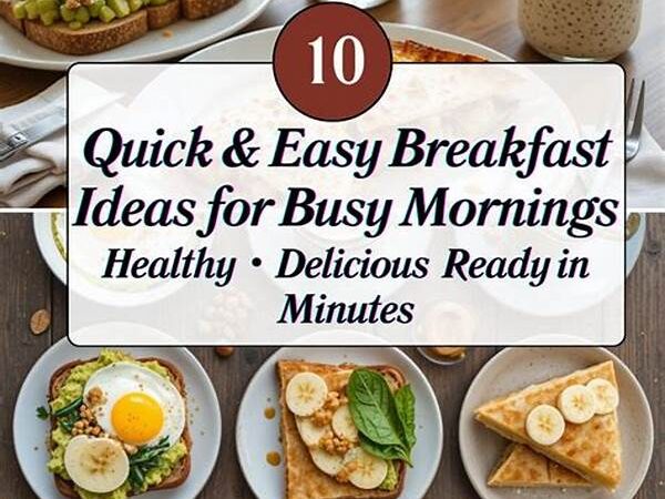 Best Quick Breakfast Ideas For Busy Mornings