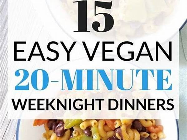 Best Quick Vegan Dinners Under 20 Minutes