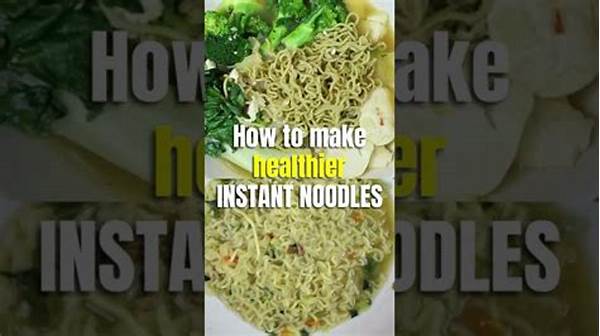 How To Make Instant Noodles Healthier