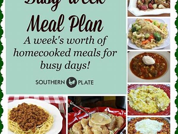 How To Plan Meals For A Busy Week
