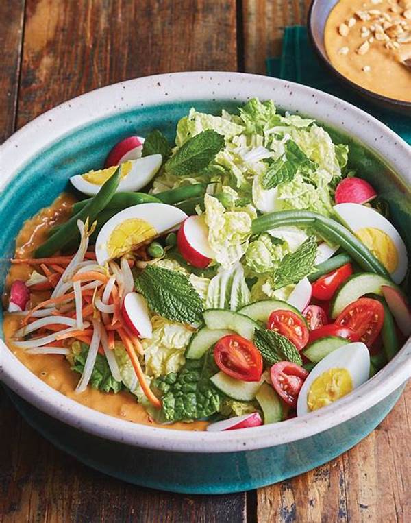 10-minute Salad With Indonesian Dressings