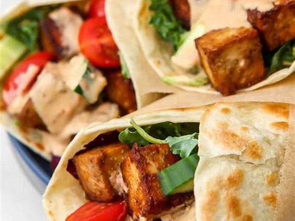 Easy Spiced Tofu Wrap Recipe In Under 15 Minutes