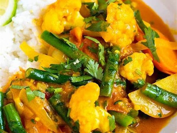 Fast Vegan Curry With Coconut Milk & Veggies
