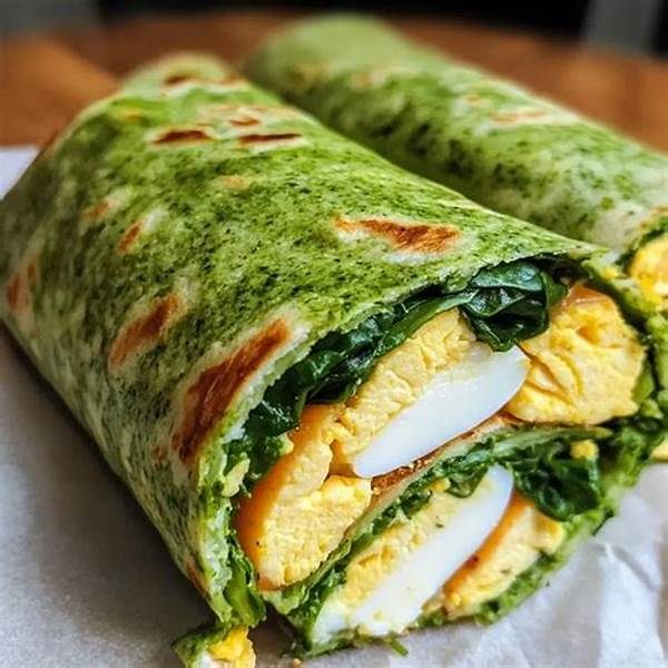 Quick Egg & Spinach Wrap For Lunch On The Go
