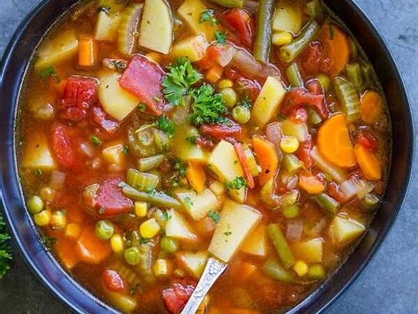 Quick Soup Recipe With Local Herbs & Vegetables