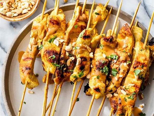 Vegan Satay With Peanut Sauce, No Meat Needed