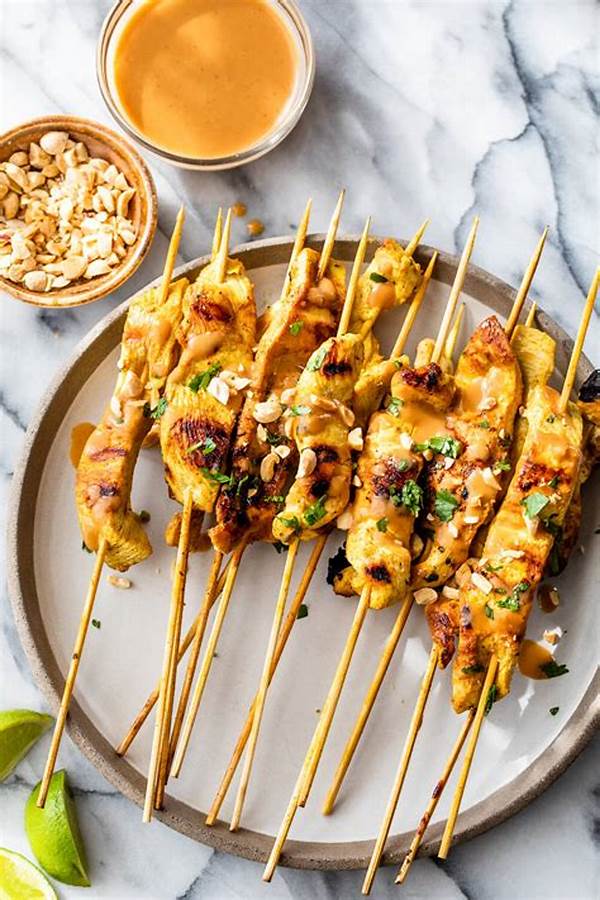 Vegan Satay With Peanut Sauce, No Meat Needed