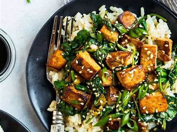 Vegan Stir Fry With Local Greens & Tofu