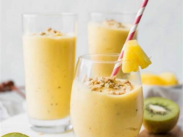 Healthy Smoothie Recipe With Tropical Fruits