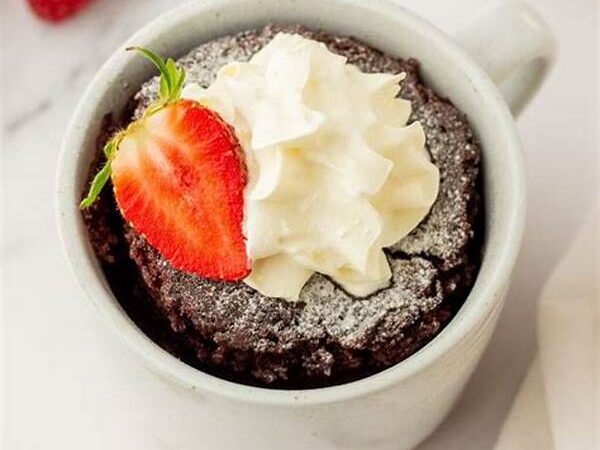 Microwave Mug Cake With Pandan & Coconut