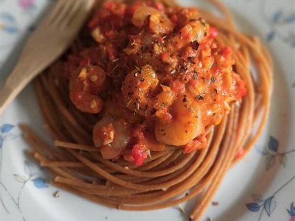 Quick Pasta With Sambal & Veggies Indonesian Style