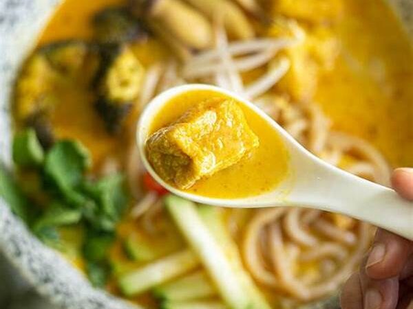 Vegan Curry Laksa Using Local Ingredients