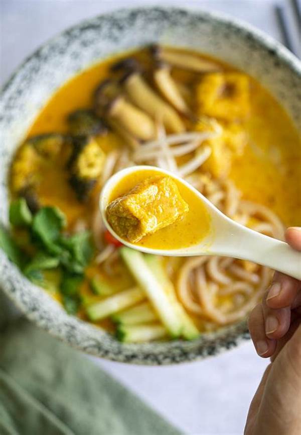 Vegan Curry Laksa Using Local Ingredients